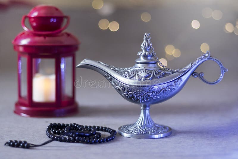 Aladdin Lamp in hand