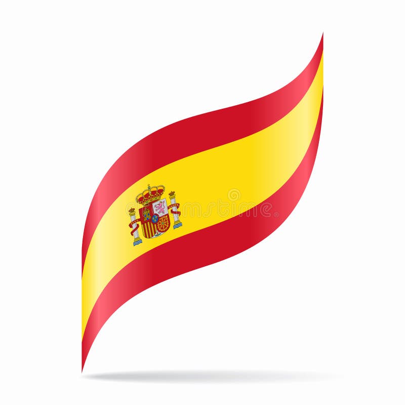 Фон испанского флага волнистая абстрактная. Иллюстрация вектора Иллюстрация  штока - иллюстрации насчитывающей национально, план: 202804492