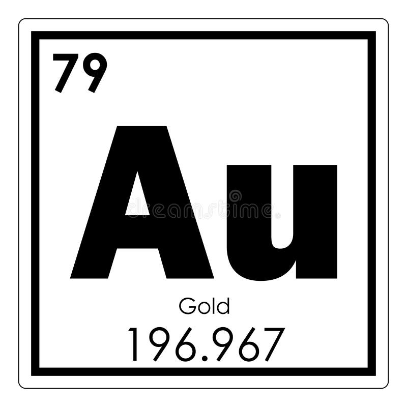 Химический элемент золота иллюстрация штока. иллюстрации насчитывающейхимия - 107766310