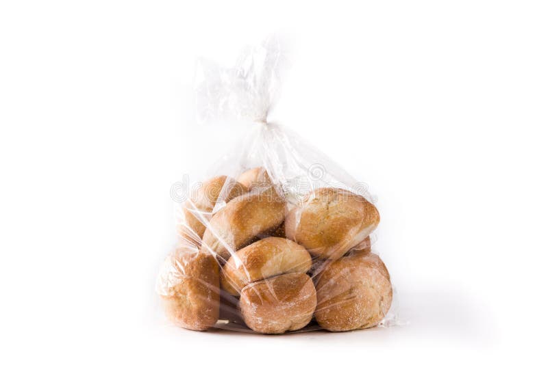 Хлеб, упакованный в пластиковый мешок изолированный Стоковое Изображение -  изображение насчитывающей заедк, завтраки: 159603977
