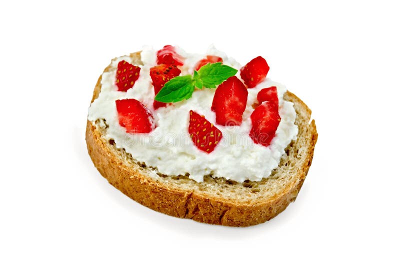 Клубника с плавленным сыром