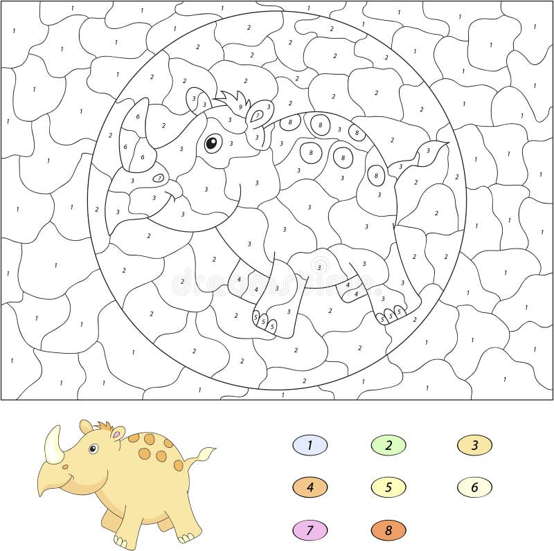 Раскраска по номерам носорог. Носорог раскраска с цифрами. Животные по цифрам носорог. Раскраска по точкам носорог.