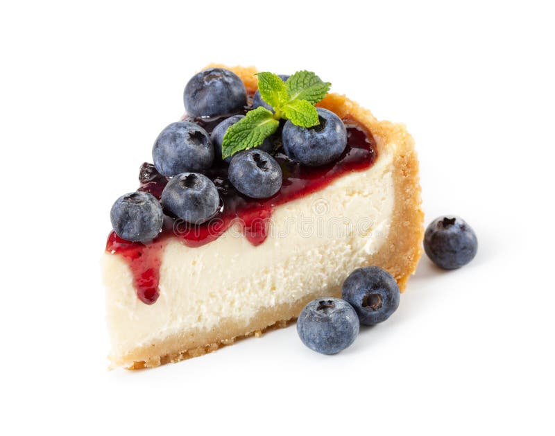 Кусок пирога с черникой