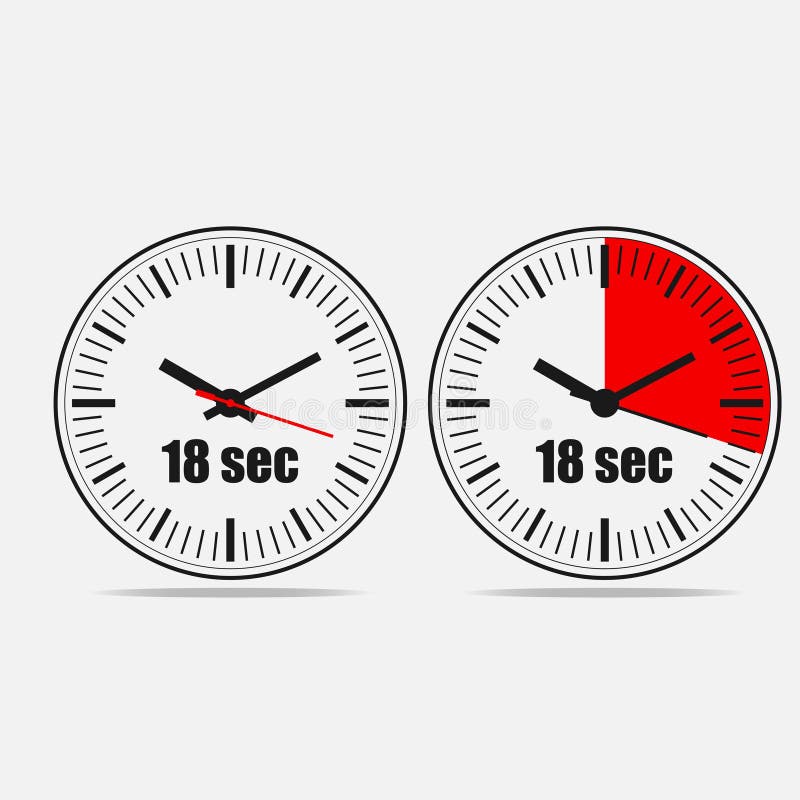 Прийти к 18 часам. 18 Секунд. 30 Секунд иллюстрации. 18 Second.
