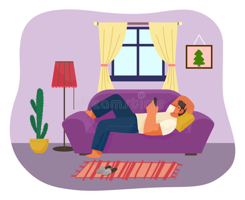 Лежали или лижали. Человек лежит в гамаке рисунок. Векторные картинки успешная красавица на диване. Небрежный плед на диване. Картина в комнате парень с гитарой сидит на диване собака.