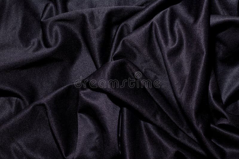 Черный волнистый крупным планом фона ткани. Стоковое Изображение -  изображение насчитывающей элегантность, способ: 197452311