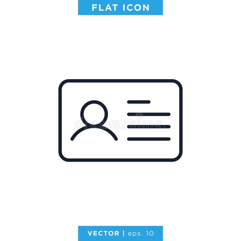 Flat id. Myself icon. Инфобанер вектор стильно.