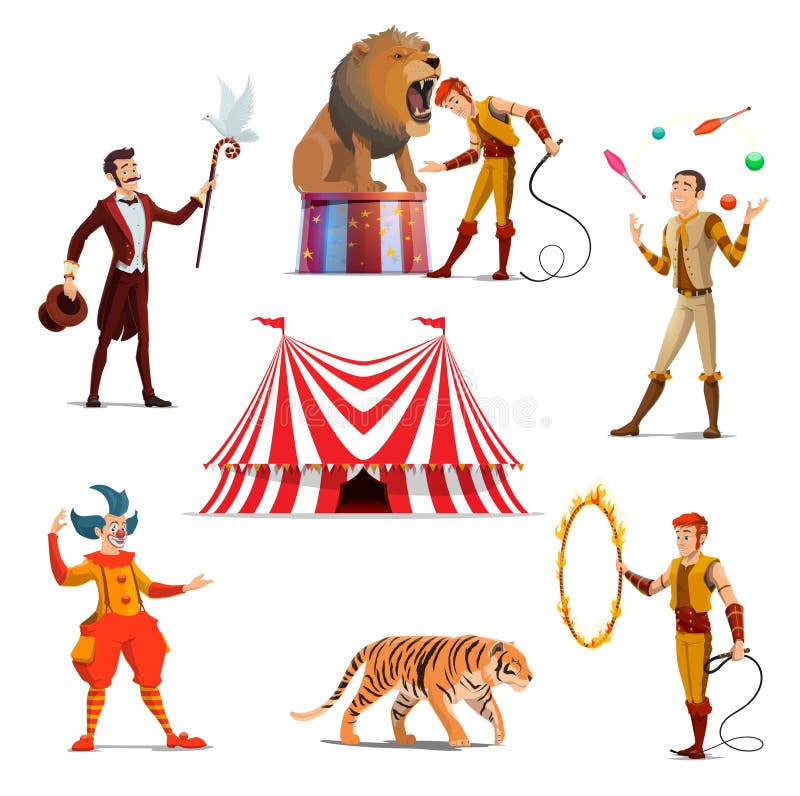 Картинка дрессировщик в цирке для детей