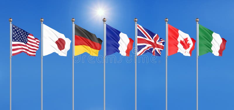 Страны группы 7. G7 флаги. Флаги g7 2022. Страны g7 флаги. Большая семерка флаг.