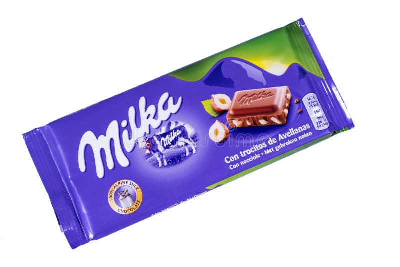 Milka на белом фоне