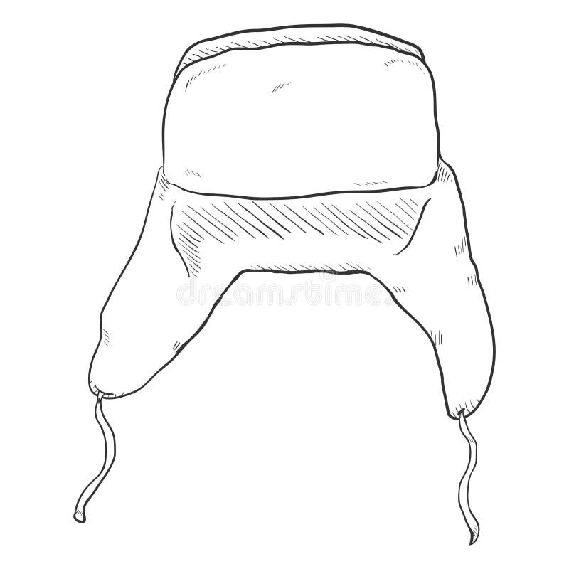 Как нарисовать шапку ушанку поэтапно