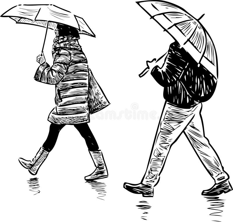 Случайный рисунок. Пьяный дождь эскиз. Free Pan Sketch Rain.