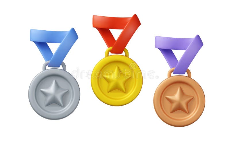 Conjunto de medallas de premio