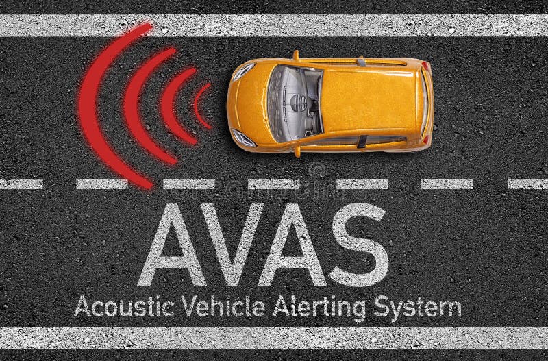 与微型汽车和avas音响车警报系统的沥青库存例证 插画包括有自动机 细分 控制 充满 协助 与微型汽车和avas音响车警报系统的沥青库存例证 插画包括有自动机 细分 控制 充满 协助