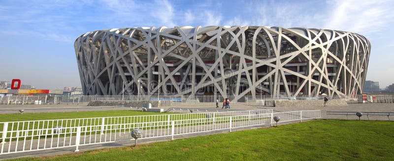 中国北京国家体育场panoram 编辑类库存照片 图片包括有