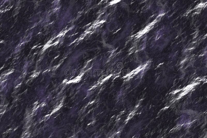 紫色光亮的霓虹字母表-在黑背景3隔绝的第,3D标志例证库存例证- 插画