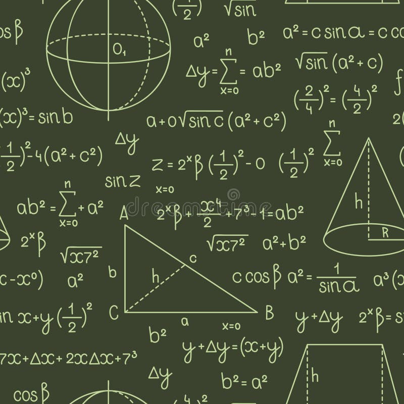 公式模式 带字母和数字图形和符号的数学或几何公式向量例证 插画包括有不尽 几何 教育 数学