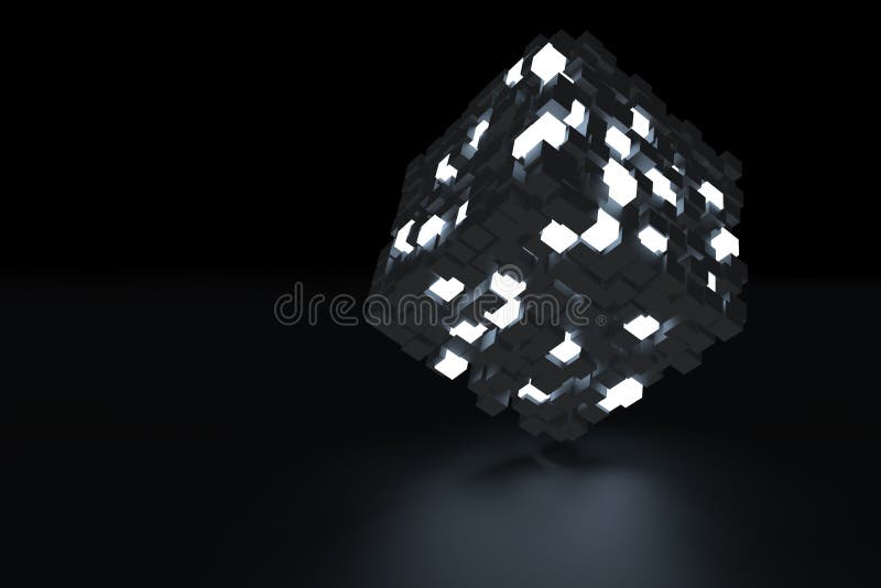 具有多个发光立方体的黑色立方体库存例证 插画包括有对象 照亮 例证 建筑 抽象 多角形 具有多个发光立方体的黑色立方体库存例证 插画包括有对象 照亮 例证 建筑 抽象 多角形