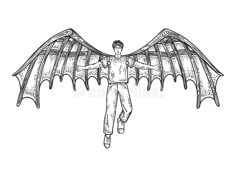 机械翼向量例证 插画包括有机械翼