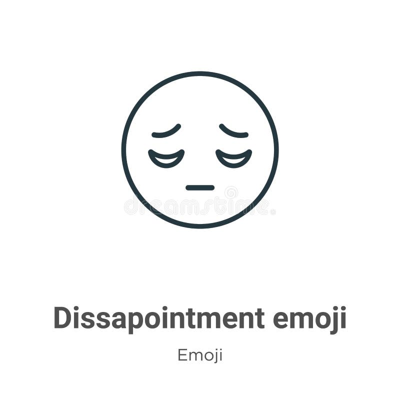 静音表情符号轮廓矢量图图标thin Line Black Muted Emoji Icon Flat Vector Simple Element Illustration From Editable Emoji 向量例证 插画包括有现有量 静寂