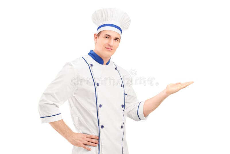 制服的男性厨师打手势用手的库存照片 图片包括有 制服的男性厨师打手势用手的库存照片 图片包括有