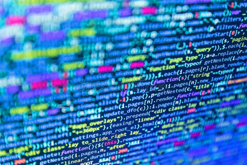 蓝色编码库存照片. 图片包括有模式, 网络, 语言, 监控程序, 编码, 蓝色 