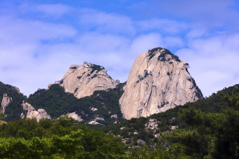 北汉山国立公园在汉城库存图片 图片包括有