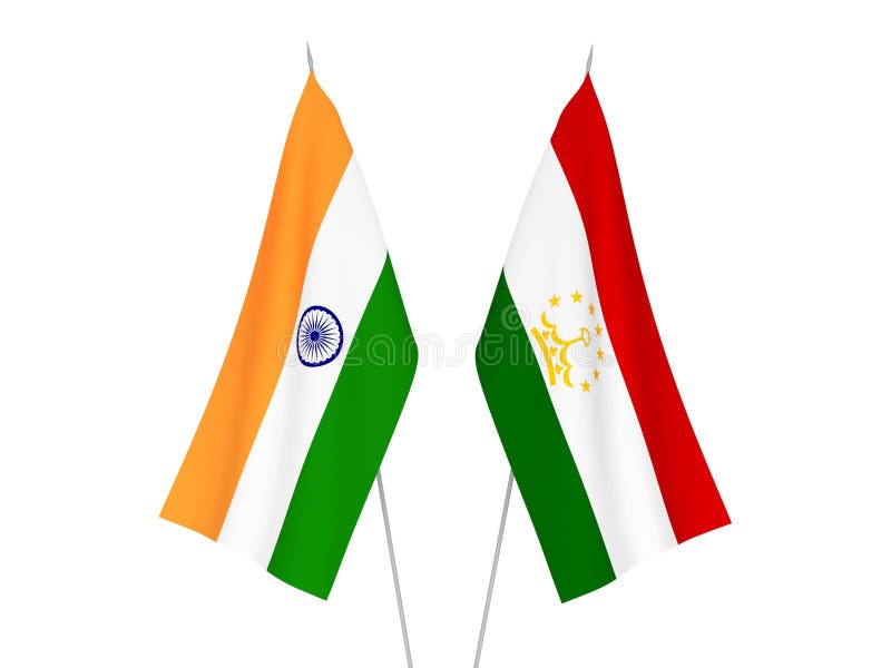 印度和塔吉克斯坦国旗库存例证 插画包括有庆祝 自由 国家 代表团 印度 翻译 形状