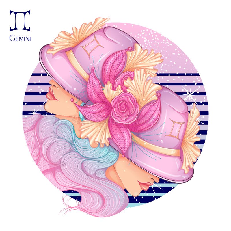 双子座向量例证 插画包括有要素 神秘 幻想 女孩 设计 魅力 双子星座 查出 图画 双子座向量例证 插画包括有要素 神秘 幻想 女孩 设计 魅力 双子星座 查出 图画