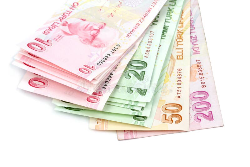 土耳其的钞票土耳其里拉 Tl 库存照片 图片包括有