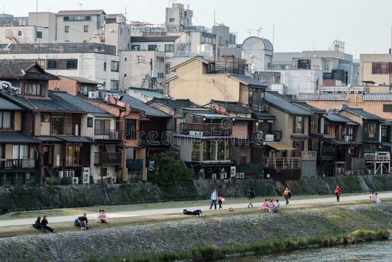 在加茂市河附近的风景在gion 京都 日本编辑类库存照片 图片包括有在加茂市河附近的风景在gion 京都 日本