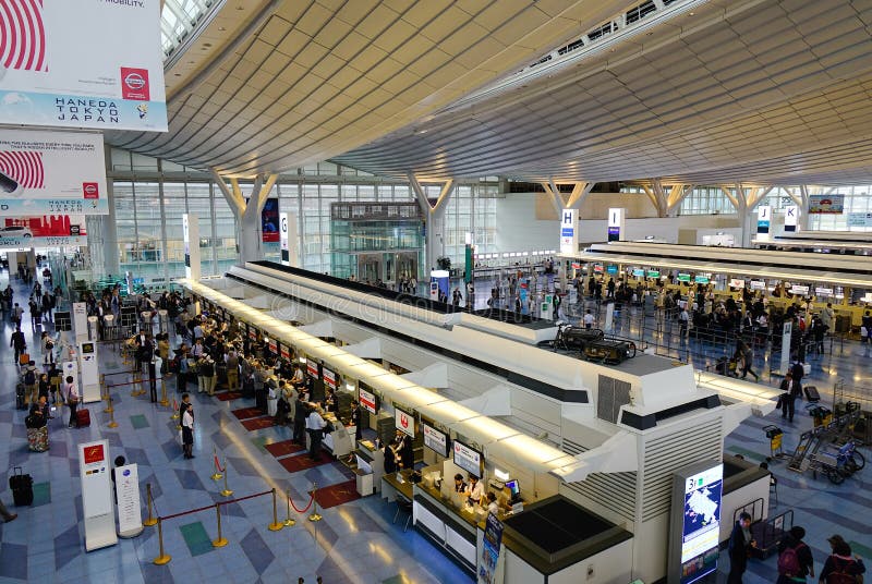 在羽田空港里面在东京 日本编辑类库存照片 图片包括有