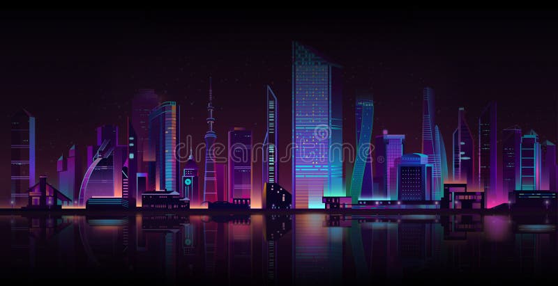 大都会夜背景霓虹动画片传染媒介向量例证 插画包括有小珠靠岸的 商业 动画片 水平 没人 大都会夜背景霓虹动画片传染媒介向量例证 插画包括有小珠靠岸的 商业 动画片 水平 没人