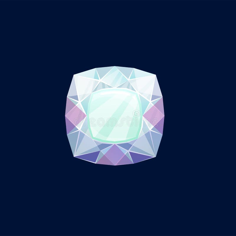 宝石钻石或魔法晶体矢量图图标向量例证 插画包括有徽标 珠宝 例证 动画片 玻璃 魔术