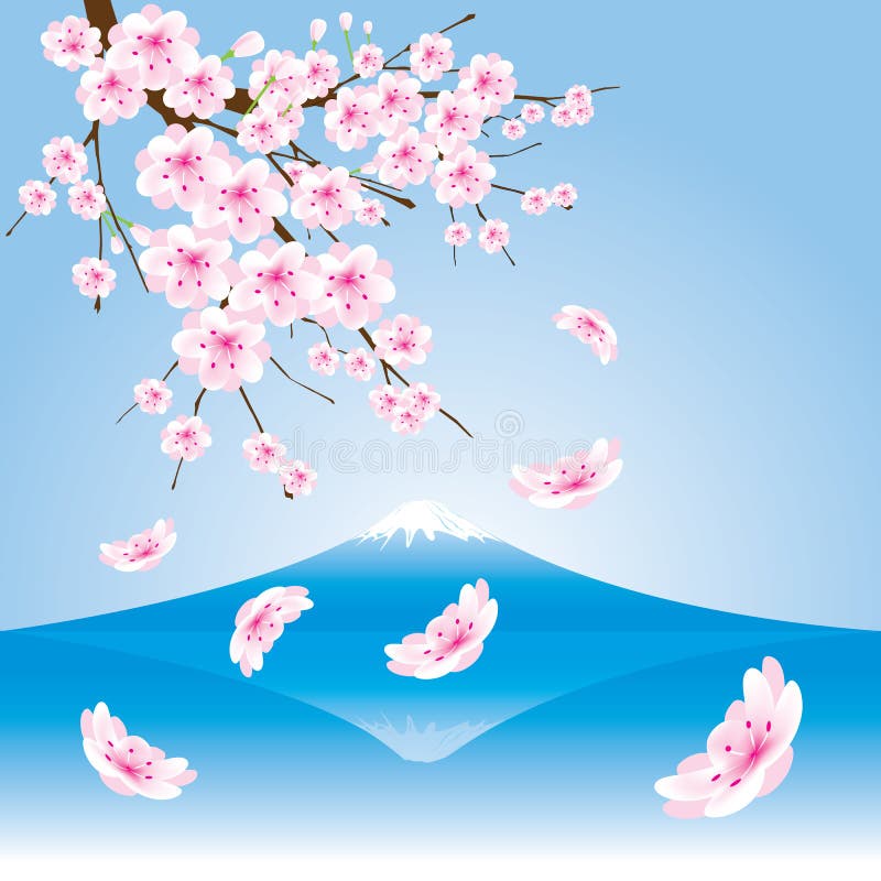 富士山向量例证 插画包括有春天 风景 庄严 蓝色 挂接 及早 东部 横向 粉红色 富士山向量例证 插画包括有春天 风景 庄严 蓝色 挂接 及早 东部 横向 粉红色