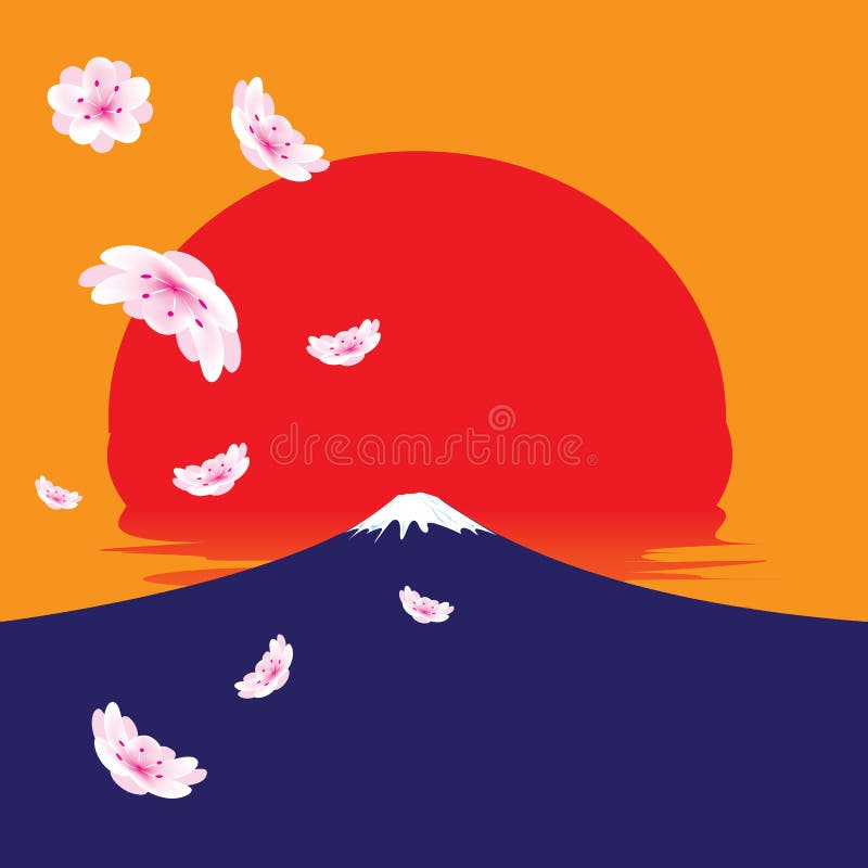 富士山向量例证 插画包括有春天 风景 庄严 蓝色 挂接 及早 东部 横向 粉红色 富士山向量例证 插画包括有春天 风景 庄严 蓝色 挂接 及早 东部 横向 粉红色