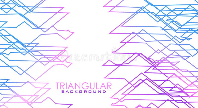 带轮廓蓝色 紫色和粉色三角形的三角背景向量例证 插画包括有艺术 欺骗者 纹理 创造性 向量