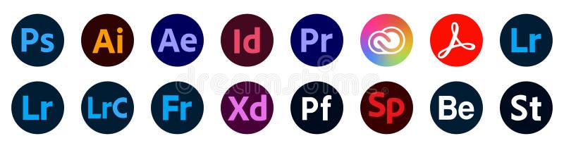 常用adobe应用图标集编辑类图片 插画包括有程序 设计 荒地 徽标 赞成 壁画 伴随 常用adobe应用图标集编辑类图片 插画包括有程序 设计 荒地 徽标 赞成 壁画 伴随