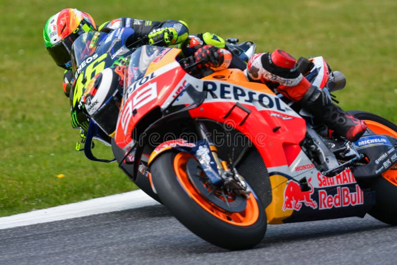 Motogp世界锦标赛圣马力诺和里米尼里维埃拉摩托车的免费训练和资格编辑类图片 图片包括有