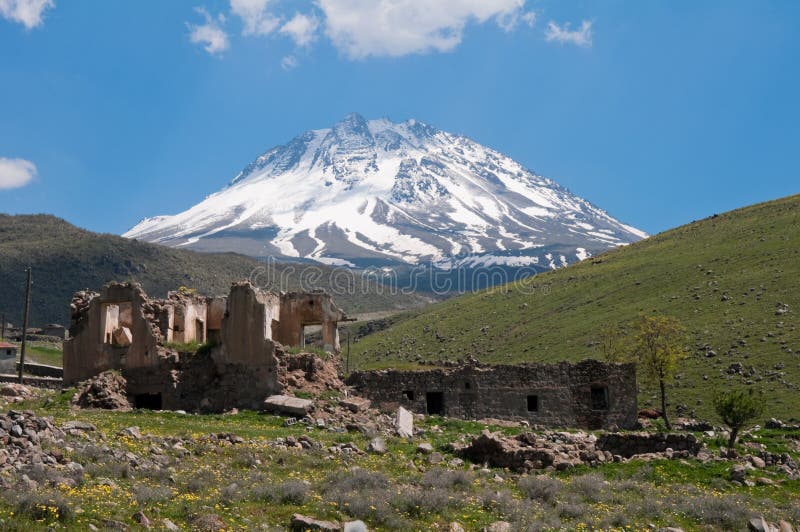 哈桑山 土耳其 库存图片 图片包括有聚会所 山顶 火山 山谷 国家 旅行 峰顶 公园
