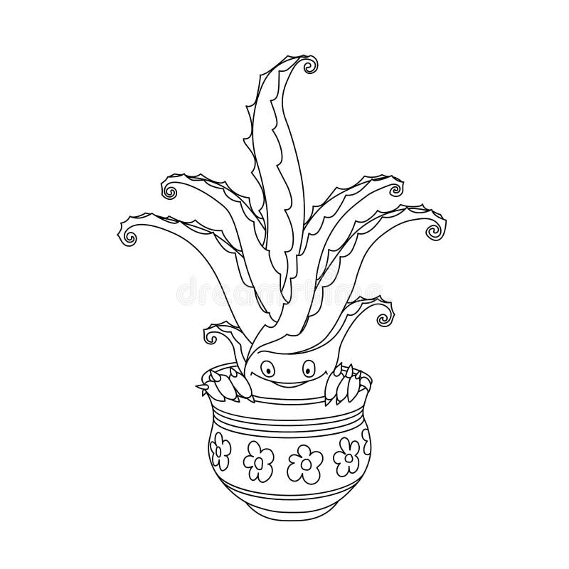 快乐可爱的笑芦荟 盆栽荆棘的家花 滑稽的人物 漫画怪物向量例证 插画包括有化妆用品 例证 快乐可爱的笑芦荟 盆栽荆棘的家花 滑稽的人物 漫画怪物向量例证 插画包括有化妆用品 例证