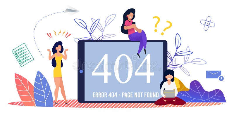 错误404大数和小小愤怒用户向量例证 插画包括有 错误404大数和小小愤怒用户向量例证 插画包括有