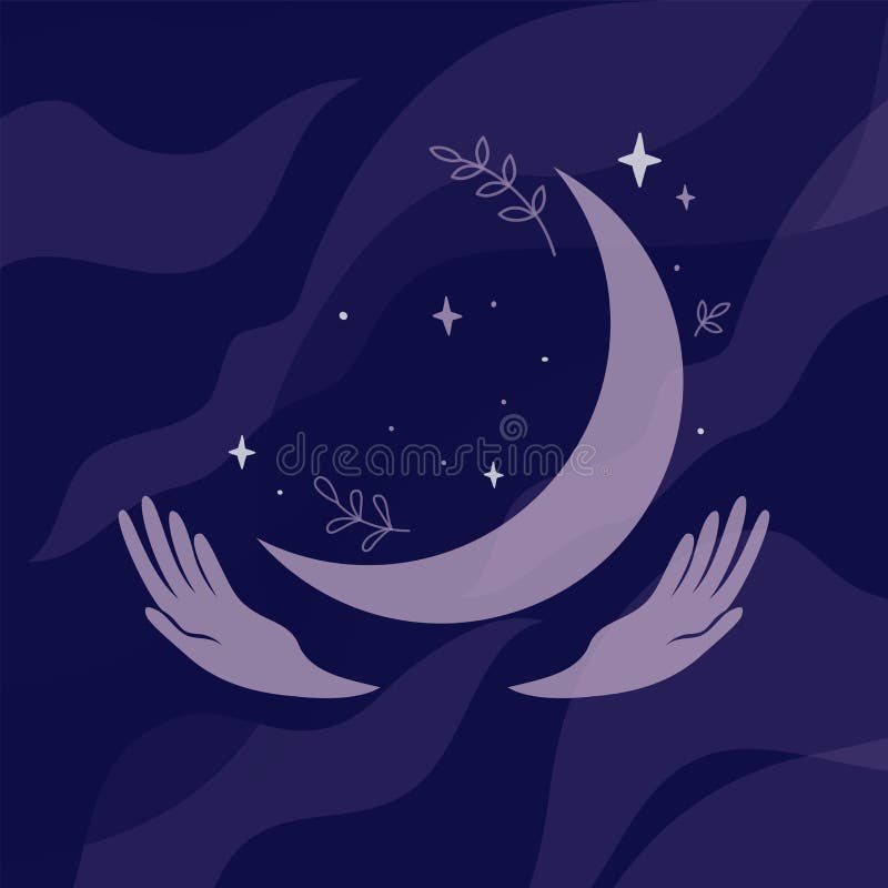 手举月星草的夜空向量例证 插画包括有背包 神秘 人力 看板卡 占星术 概念 草本 暂挂 手举月星草的夜空向量例证 插画包括有背包 神秘 人力 看板卡 占星术 概念 草本 暂挂