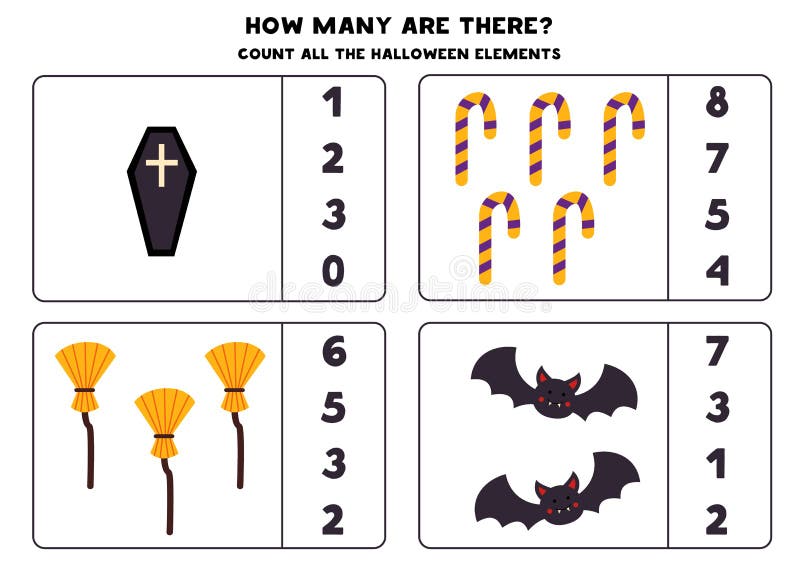 把万圣节南瓜灯笼算数 数学游戏 向量例证 插画包括有女演员 例证 恐怖 算术 金瓜 数学