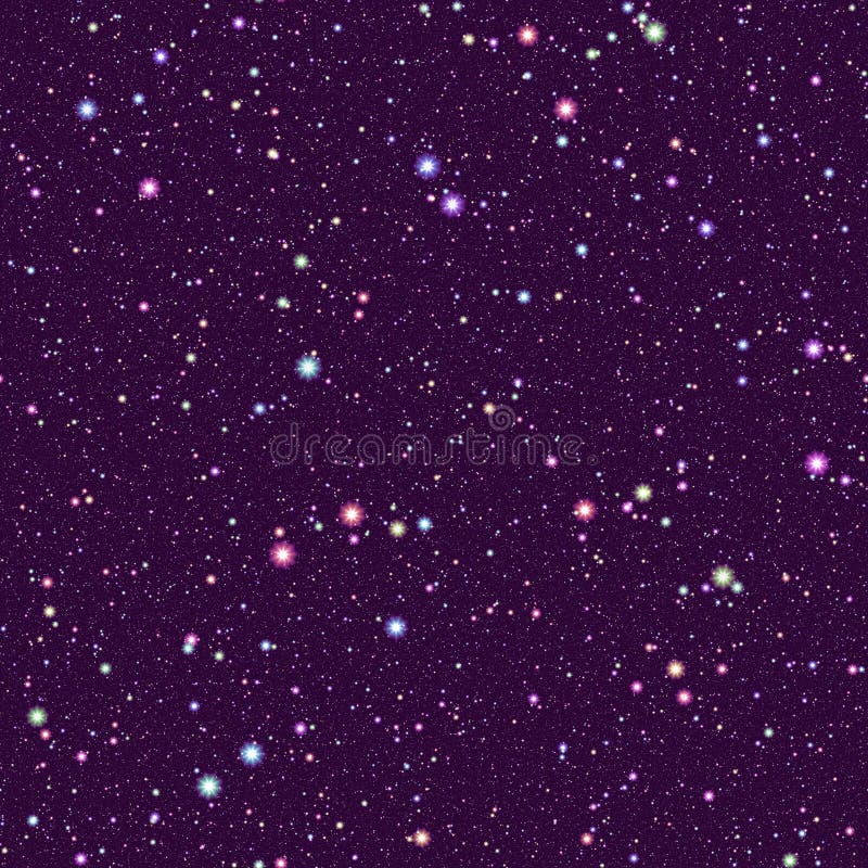 抽象五颜六色的宇宙紫色满天星斗的天空紫罗兰色外层空间多色星背景砖老纹理墙壁无缝例证的绳索库存例证 插画包括有