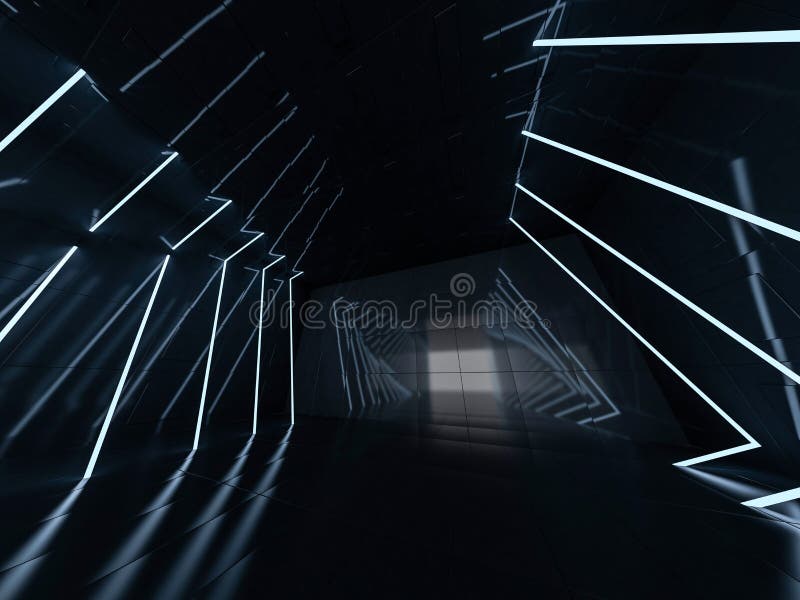 抽象的深色现代建筑背景3d 库存例证 插画包括有陈列 黑暗 照亮 照明 空白的 室内 抽象的深色现代建筑背景3d 库存例证 插画包括有陈列 黑暗 照亮 照明 空白的 室内