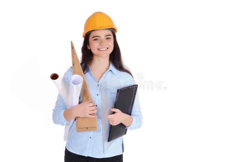 拿着文件夹和图纸的女性建筑师库存图片 图片包括有女性 图纸 工程 女实业家 买卖人 产品 拿着文件夹和图纸的女性建筑师库存图片 图片包括有女性 图纸 工程 女实业家 买卖人 产品