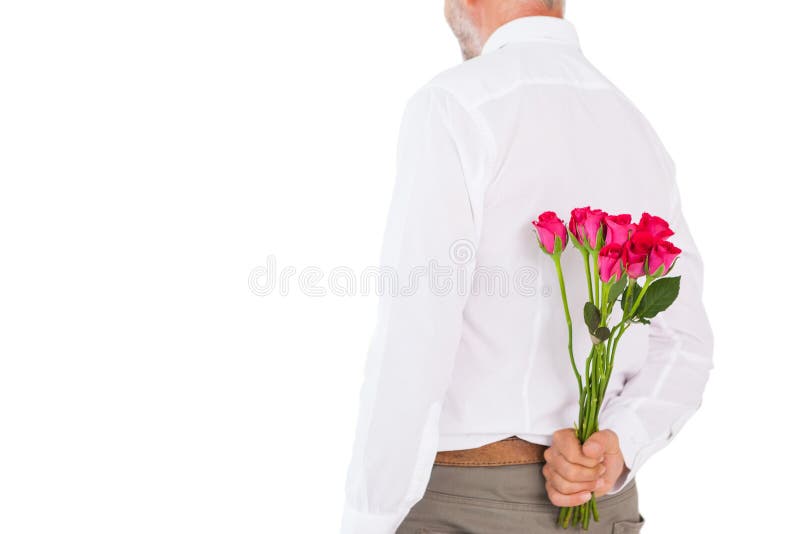 拿着玫瑰的花束人后边库存照片 图片包括有人员 言情 视图 浪漫 衣物 华伦泰 男性 白种人
