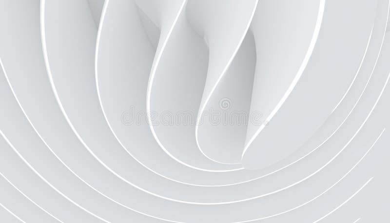 摘要背景白色螺旋的3d插图现代几何壁纸未来仿生设计库存例证 插画包括有通知 镶边 摘要背景白色螺旋的3d插图现代几何壁纸未来仿生设计库存例证 插画包括有通知 镶边