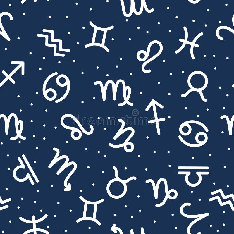 星座星象学无缝模式向量例证 插画包括有双鱼座 靠山 权威 日历 神秘 小点 双子星座 星座星象学无缝模式向量例证 插画包括有双鱼座 靠山 权威 日历 神秘 小点 双子星座